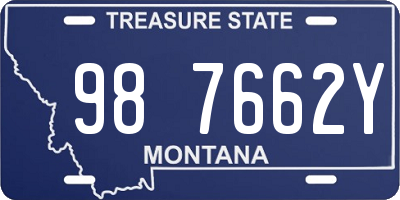MT license plate 987662Y