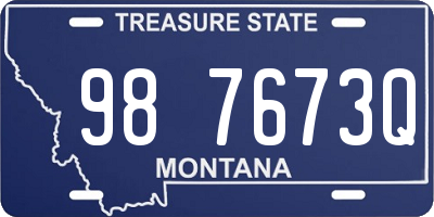 MT license plate 987673Q