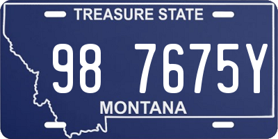 MT license plate 987675Y