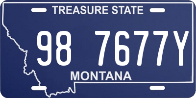 MT license plate 987677Y