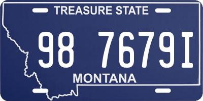 MT license plate 987679I