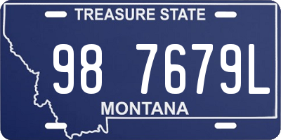 MT license plate 987679L