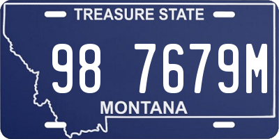 MT license plate 987679M
