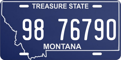 MT license plate 987679O