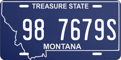 MT license plate 987679S