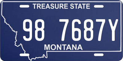 MT license plate 987687Y