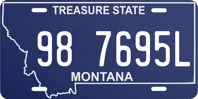 MT license plate 987695L