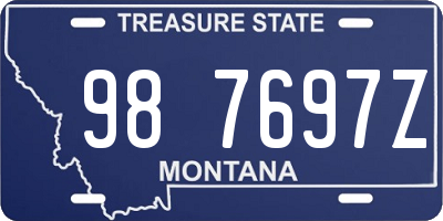 MT license plate 987697Z