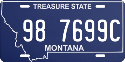 MT license plate 987699C