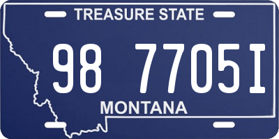 MT license plate 987705I