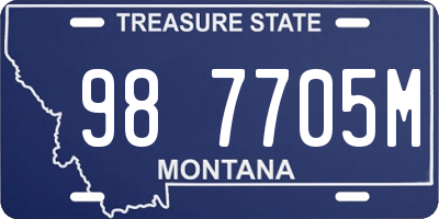 MT license plate 987705M