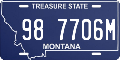 MT license plate 987706M