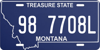 MT license plate 987708L