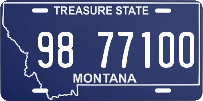 MT license plate 987710O