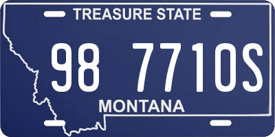 MT license plate 987710S