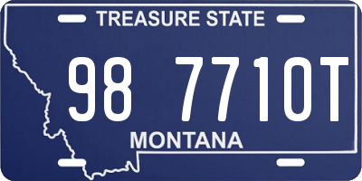 MT license plate 987710T