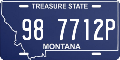 MT license plate 987712P