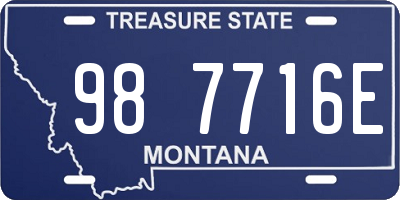 MT license plate 987716E