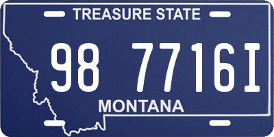 MT license plate 987716I