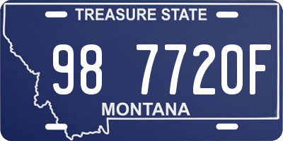 MT license plate 987720F