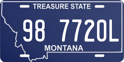 MT license plate 987720L