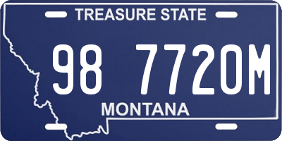 MT license plate 987720M