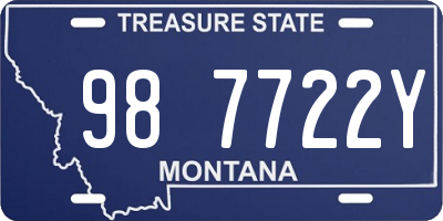 MT license plate 987722Y