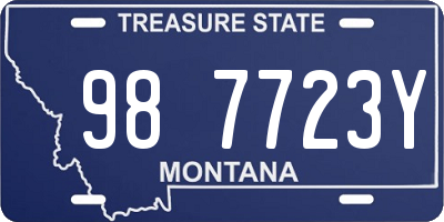 MT license plate 987723Y