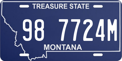 MT license plate 987724M