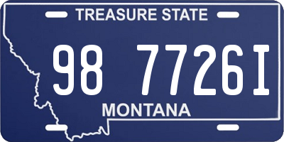 MT license plate 987726I