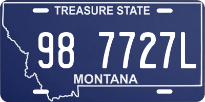 MT license plate 987727L