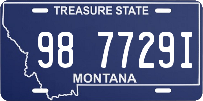 MT license plate 987729I