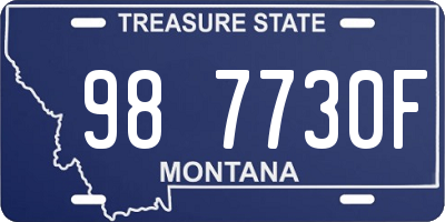 MT license plate 987730F