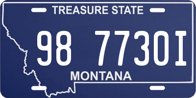 MT license plate 987730I