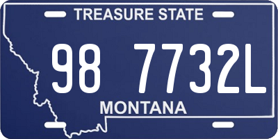 MT license plate 987732L