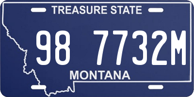MT license plate 987732M