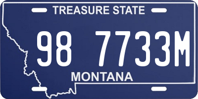 MT license plate 987733M