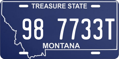 MT license plate 987733T