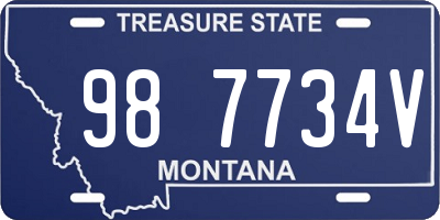 MT license plate 987734V