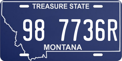 MT license plate 987736R