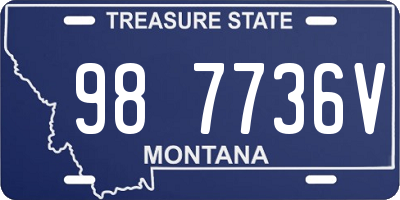 MT license plate 987736V