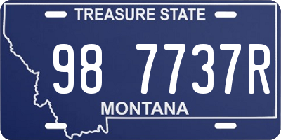 MT license plate 987737R