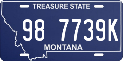 MT license plate 987739K