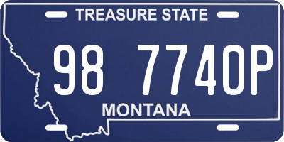 MT license plate 987740P