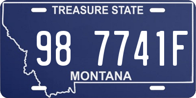 MT license plate 987741F