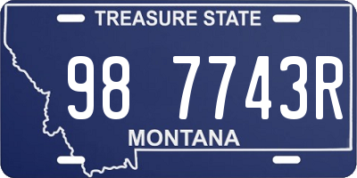 MT license plate 987743R