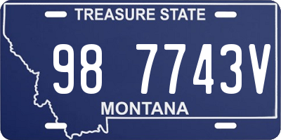 MT license plate 987743V