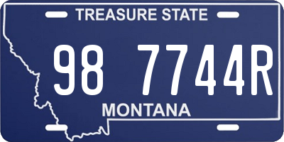 MT license plate 987744R