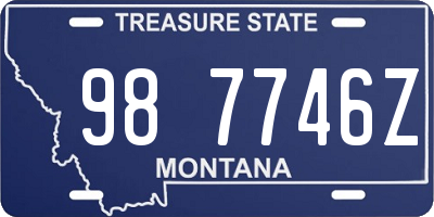 MT license plate 987746Z