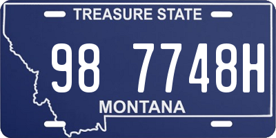 MT license plate 987748H